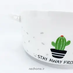 قابلمه تک سرامیکی BOWL - طرح کاکتوس 2