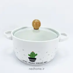 قابلمه تک سرامیکی BOWL - طرح کاکتوس 2