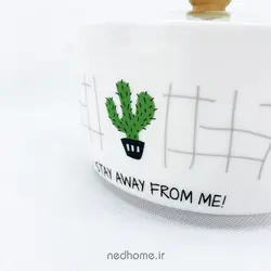 قابلمه تک سرامیکی BOWL - طرح کاکتوس 3