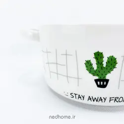 قابلمه تک سرامیکی BOWL - طرح کاکتوس 3
