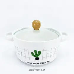 قابلمه تک سرامیکی BOWL - طرح کاکتوس 3