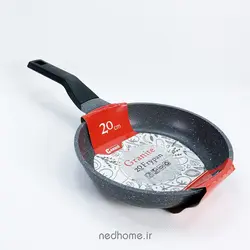 ماهیتابه تک دسته 20 cm گرانیتی کاندید طرح پروانه