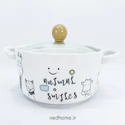 قابلمه تک سرامیکی BOWL - طرح ANIMALS