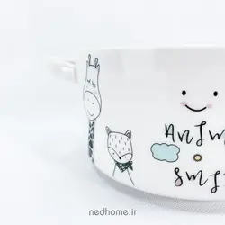 قابلمه تک سرامیکی BOWL - طرح ANIMALS