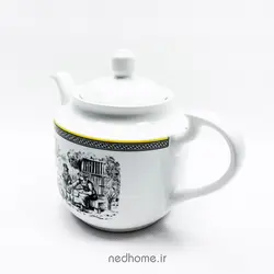 قوری چینی زرین 3 سایز استوانه ویلیج