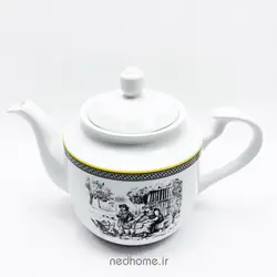 قوری چینی زرین 3 سایز استوانه ویلیج