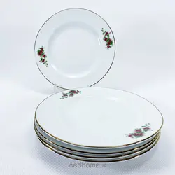 پیش دستی چینی زرین طرح گل قرمز