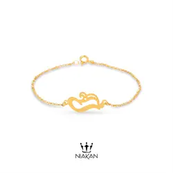 دستبند طلا زنانه حرف 