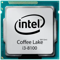 پردازنده مرکزی اینتل سری Coffee Lake مدل Core i3-8100 (بدون فن)