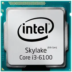 پردازنده مرکزی اینتل سری Skylake مدل Core i3-6100 تری