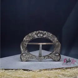 قاب عکس نقره بیضی افقی سنبل سایز 15×10