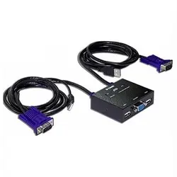 سوئیچ ۲ پورت USB KVM دی لینک مدل KVM-222