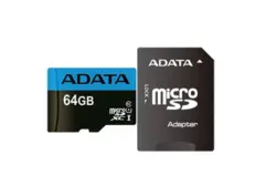 کارت حافظه microSDXC ای دیتا مدل Premier ظرفیت 64 گیگابایت به همراه آداپتور SD
