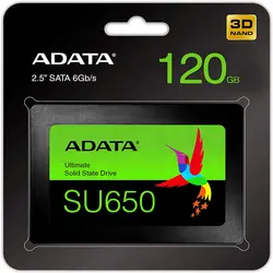 حافظه SSD ای دیتا مدل SU650 ظرفیت 120 گیگابایت