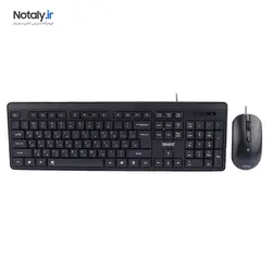 کیبورد و ماوس با سیم بیاند مدل BEYOND BMK-3456 با حروف فارسیBEYOND BMK 3456 Keyboard With Mouse With Persian Letters