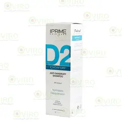 شامپو ضد شوره D2 پریم مناسب پوست سر خشک 250 میلی لیتر