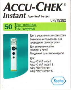 نوار تست قند خون اکیو چک مدل اینستنت بسته 50 عددی