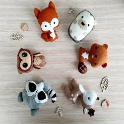 عروسک های نمدی حیوانات جنگل - فروشگاه اینترنتی پابزی