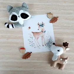 عروسک های نمدی حیوانات جنگل - فروشگاه اینترنتی پابزی