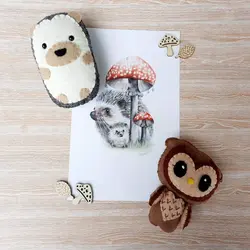 عروسک های نمدی حیوانات جنگل - فروشگاه اینترنتی پابزی