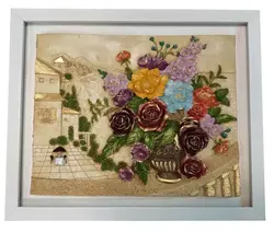 تابلو پلی استر گل رنگی &ndash; فروشگاه دکوریجات منزل