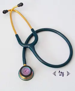 گوشی پزشکی لیتمن کلاسیک سه آبی کاربنی رنگین کمان 5807 littmann