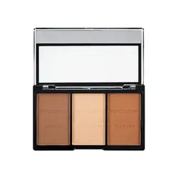 پالت سه کاره رژگونه، هایلایتر و برنزر رولوشن مدل ultra light/ medium C04