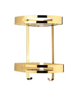 قفسه کنج حمام استیل طلایی K50