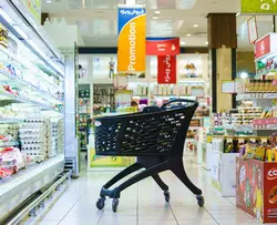 چرخ خرید 210 لیتری پلی کربنات فروشگاهی