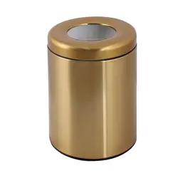 سطل زباله زیر میزی 5 لیتری استیل طلایی