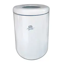 سطل زباله استیل 5 لیتری سفید