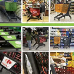 چرخ فروشگاهی پلی کربنات160لیتری