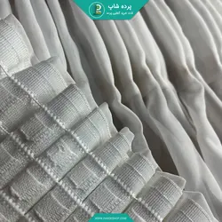 پرده حریر مات مدل چین دار همراه نوار و دوخت (دارای رنگبندی) - پرده شاپ