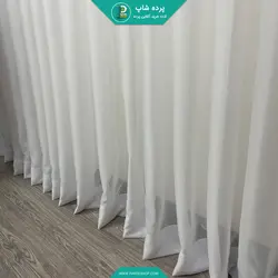 پرده حریر مات مدل چین دار همراه نوار و دوخت (دارای رنگبندی) - پرده شاپ