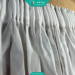 پرده حریر مات مدل چین دار همراه نوار و دوخت (دارای رنگبندی) - پرده شاپ