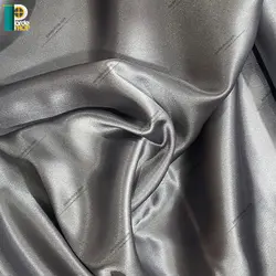 آستر پرده ساتن رنگ نوک مدادی همراه دوخت و نوار - پرده شاپ