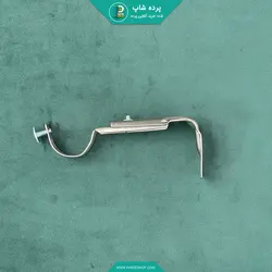 چوب پرده پانچی فلزی رنگ نقره‌ای مات - پرده شاپ