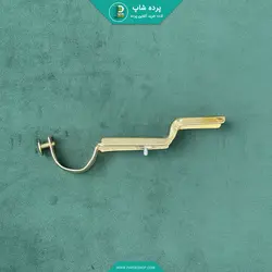 چوب پرده پانچی فلزی رنگ طلایی براق - پرده شاپ