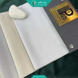 پرده آستر بلک اوت مدل ساده رنگ سفید همراه دوخت و نوار - پرده شاپ