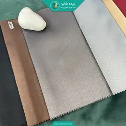 پرده آستر بلک اوت مدل ساده رنگ دودی همراه دوخت و نوار - پرده شاپ