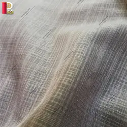 پرده پانچی تور کتان برند ParsDecor رنگ طوسی روشن - پرده شاپ