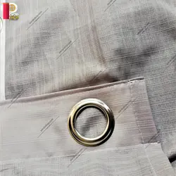 پرده پانچی تور کتان برند ParsDecor رنگ طوسی روشن - پرده شاپ