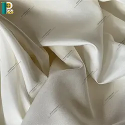 آستر پرده لطیف براق رنگ شیری روشن همراه دوخت و نوار - پرده شاپ