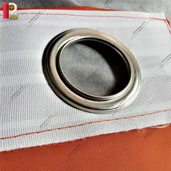 پرده پانچی حریررنگ نارنجی - پرده شاپ