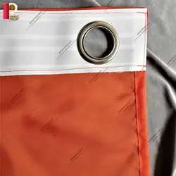 پرده پانچی حریررنگ نارنجی - پرده شاپ