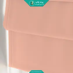 پرده رومن کتان مات رنگ گلبهی روشن - پرده شاپ