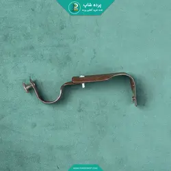 چوب پرده چوبی مدل ریلنا رنگ قهوه ای سوخته - پرده شاپ