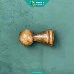 قپکی(سری)چوبی چوب پرده پانچی رنگ قهوه ای - پرده شاپ