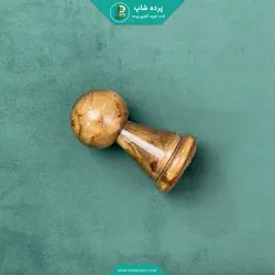 قپکی(سری)چوبی چوب پرده پانچی رنگ قهوه ای - پرده شاپ