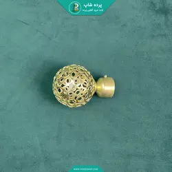 قپکی(سری) چوب پرده پانچی رنگ طلایی - پرده شاپ